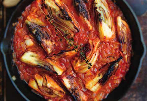 braised-fennel-wedges-with-saffron-and-tomato image
