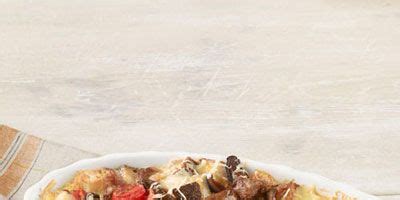 breakfast-casserole-with-turkey-sausage-mushrooms-and-tomatoes image