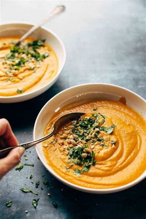 spicy-instant-pot-carrot-soup-recipe-pinch-of-yum image