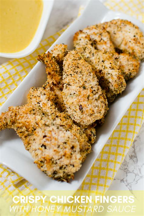 crispy-chicken-fingers-with-honey-mustard-sauce image