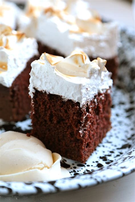 chocolate-cake-with-marshmallow-frosting-country image