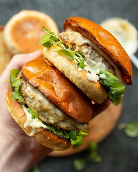 soft-juicy-pork-and-apple-burgers-dont-go-bacon image