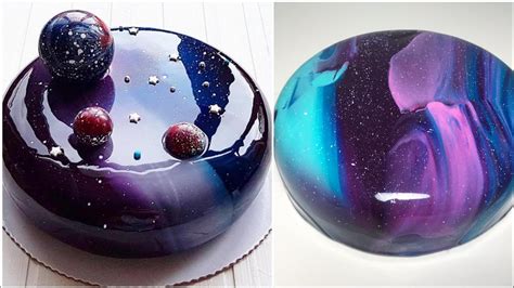 satisfying-galaxy-mirror-glaze-cakes-tutorial-mirror image