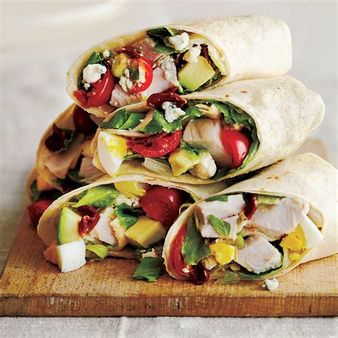 cobb-salad-wraps-recipe-myrecipes image