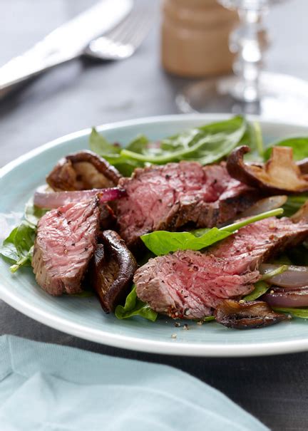 grilled-steak-and-mushroom-salad-meat-poultry image