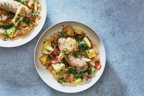 one-pot-dinner-sausage-potato-and-cabbage-food-republic image