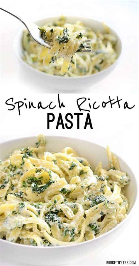 easy-spinach-ricotta-pasta-recipe-budget-bytes image