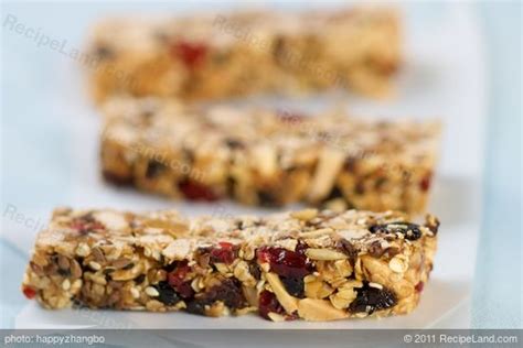 dried-fruit-and-nut-granola-bar image