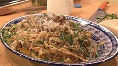 bolognese-with-pappardelle-recipe-rachael-ray-show image