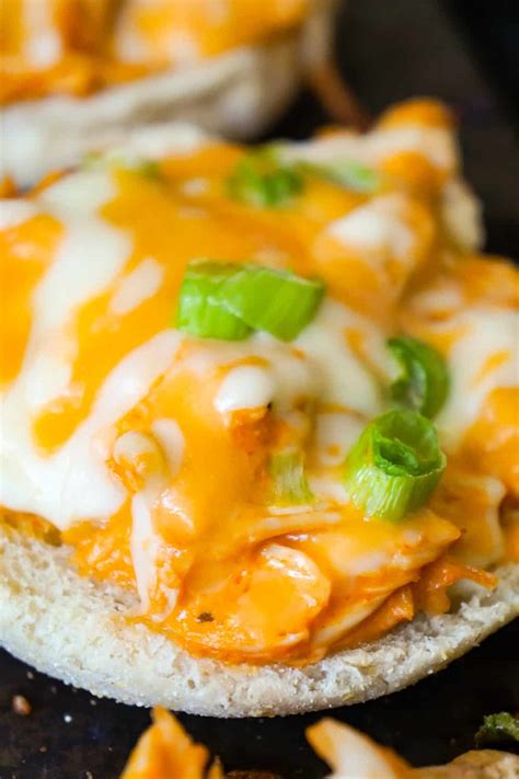 buffalo-chicken-english-muffins-this-is-not-diet-food image