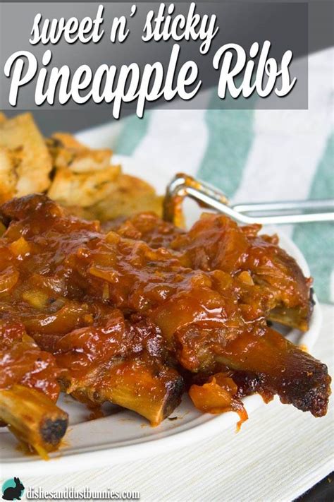 sweet-and-sticky-pineapple-ribs-dishes-dust-bunnies image