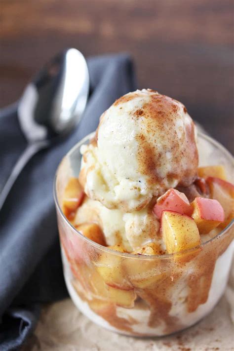 5-minute-cinnamon-apple-ice-cream-topping-zested image