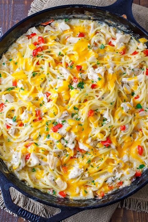 best-chicken-spaghetti-casserole-recipe-dear-crissy image