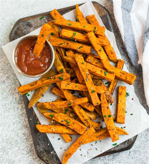 sweet-potato-fries-crispy-easy-oven-method image