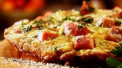 onion-ham-and-cheese-frittata-food-network image