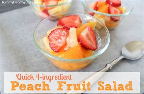 quick-4-ingredient-peach-fruit-salad-yummy-healthy image