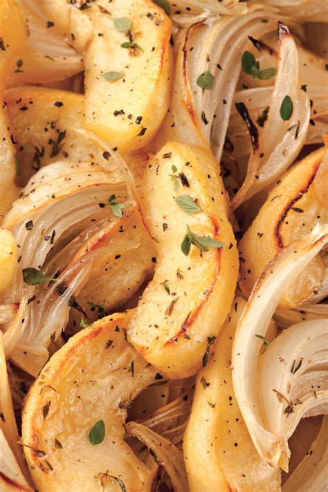 thyme-roasted-apples-and-onions-recipe-epicurious image