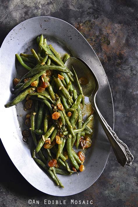 green-beans-with-garlic-and-golden-raisins-copycat image