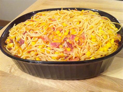 corn-cheese-spaghetti-casserole-vintage-cooking image