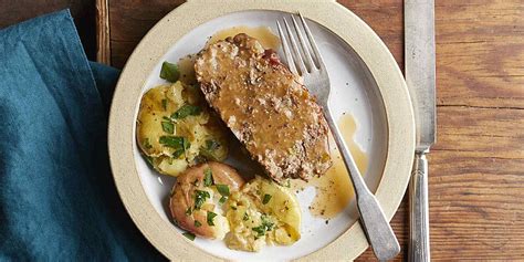 pressure-cooker-meatloaf-potatoes-recipe-eatingwell image