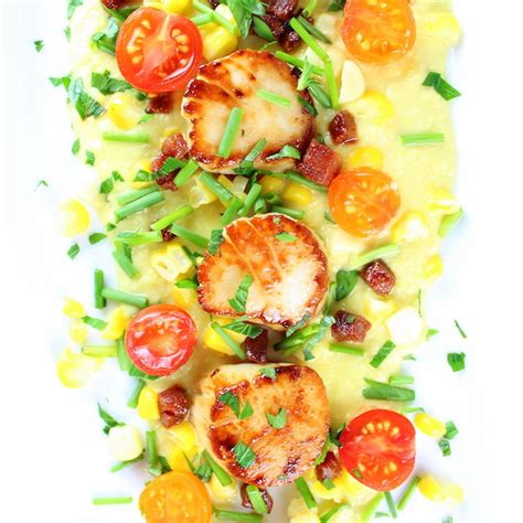 pan-seared-sea-scallops-with-corn-puree-recipe-on image