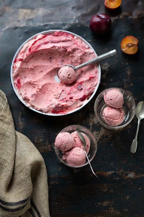 drizzle-and-dip-roast-plum-ice-cream-with-cinnamon image