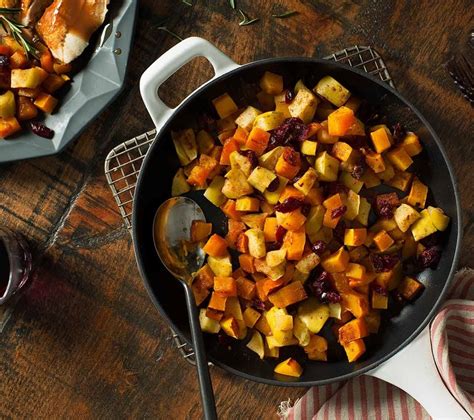 butternut-squash-with-apples-cranberries-becel-canada image