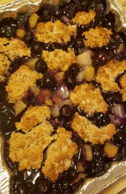 blueberry-pear-cobbler-recipe-sparkrecipes image