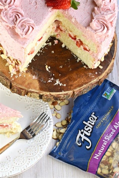 strawberry-almond-cake-recipe-shugary-sweets image