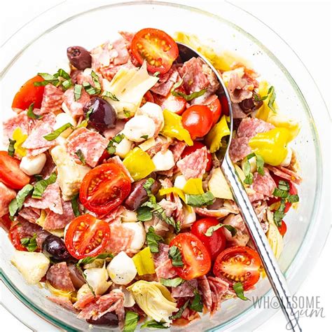 chopped-italian-keto-antipasto-salad image