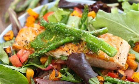 salmon-salad-with-basil-vinaigrette-the-organic-kitchen image