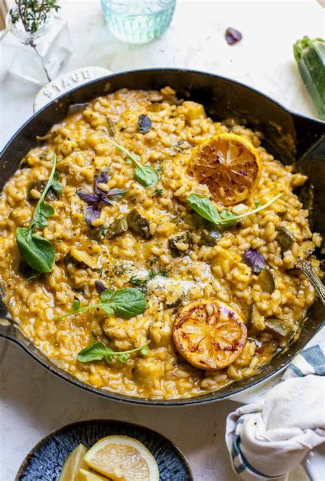 lemon-butter-risotto-with-zucchini-dishing-out-health image