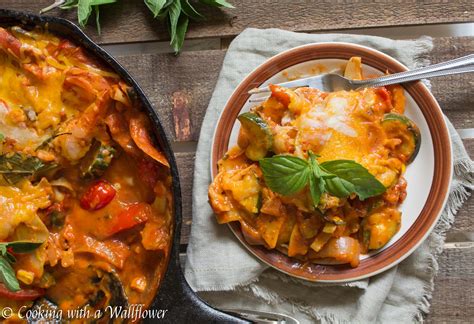 spicy-chipotle-summer-vegetable-skillet-lasagna image