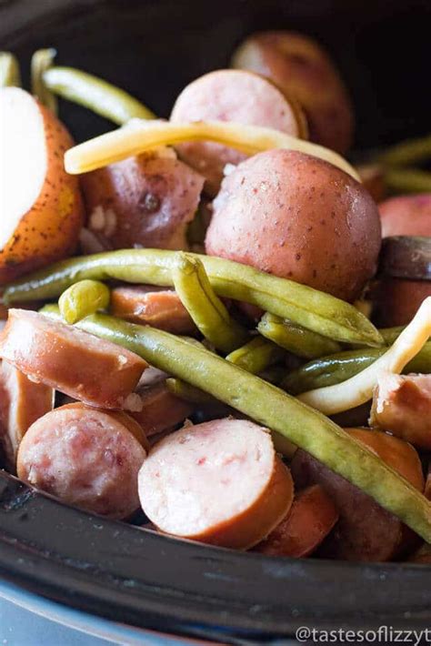 slow-cooker-sausage-green-beans-and-potatoes image
