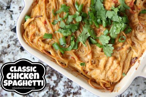 classic-chicken-spaghetti-recipe-mix-and-match-mama image