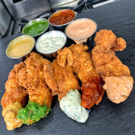 chicken-tenders-with-dipping-sauces image