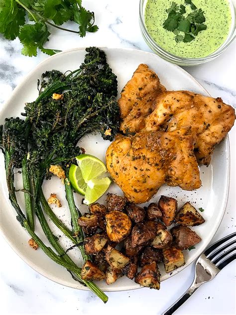 roasted-peruvian-chicken-with-green-sauce image