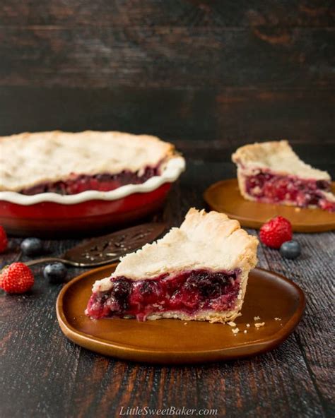 easy-mixed-berry-pie-little-sweet-baker image