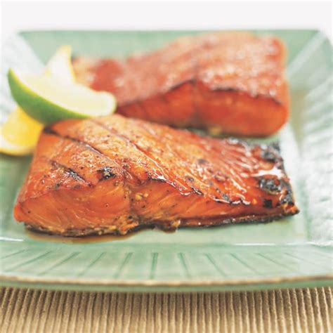 grilled-salmon-with-maple-soy-glaze-americas-test image