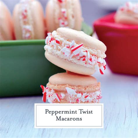 peppermint-twist-macarons-a-quick-and-easy-macaron image