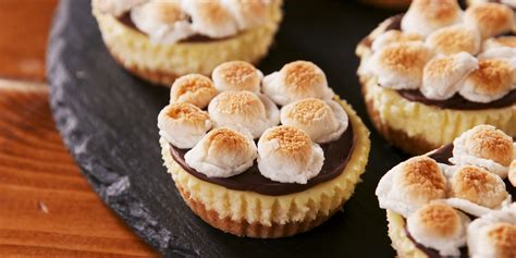 how-to-make-mini-smores-cheesecakes-delishcom image