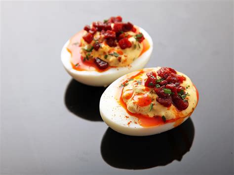deviled-eggs-with-crispy-chorizo-chorizo-oil-and image