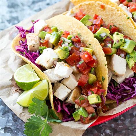 easy-chicken-tacos-with-avocado-salsa-healthy-fitness image