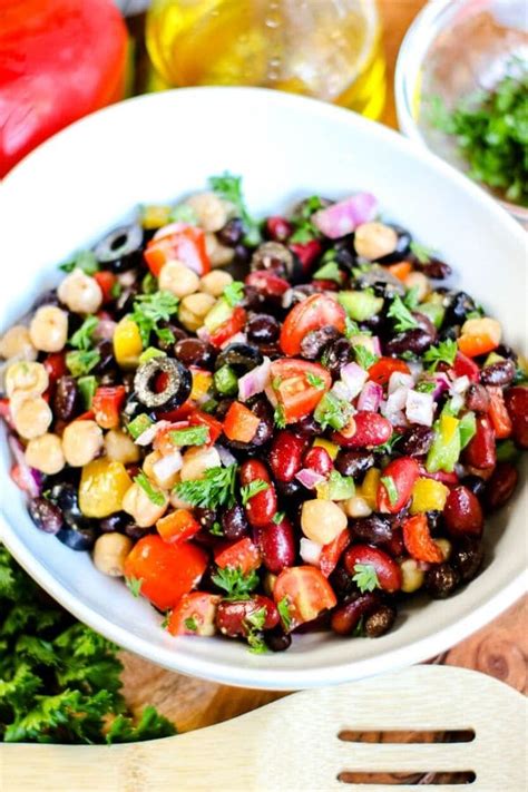 the-best-colorful-rainbow-bean-salad-recipe-bake image