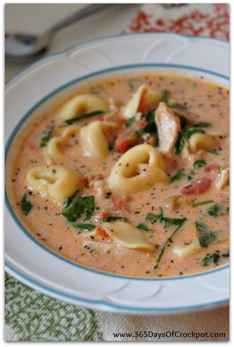 instant-pot-creamy-tortellini-spinach-and-chicken-soup image