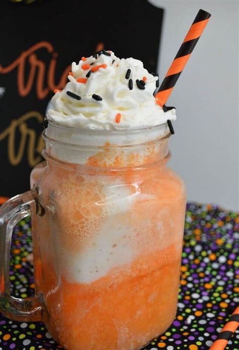 boozy-candy-corn-ice-cream-float-champagne-and image