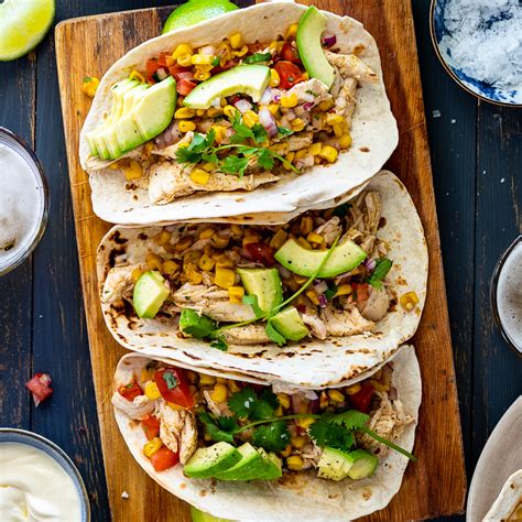 shredded-chicken-tacos-with-corn-salsa-simply-delicious image
