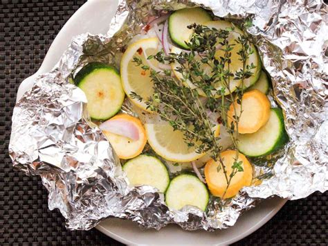 baked-cod-and-summer-squash-in-foil-packets image