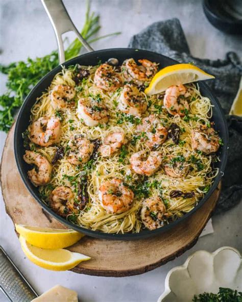 pesto-shrimp-pasta-britney-breaks-bread image