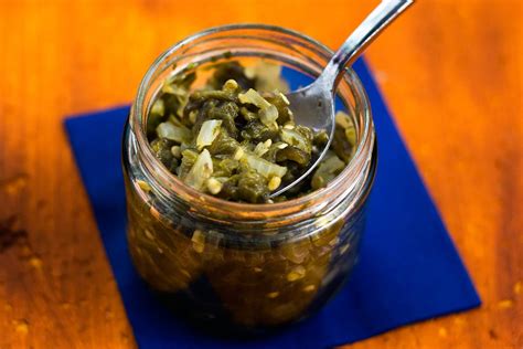easy-recipe-for-poblano-pepper-relish-the-spruce-eats image